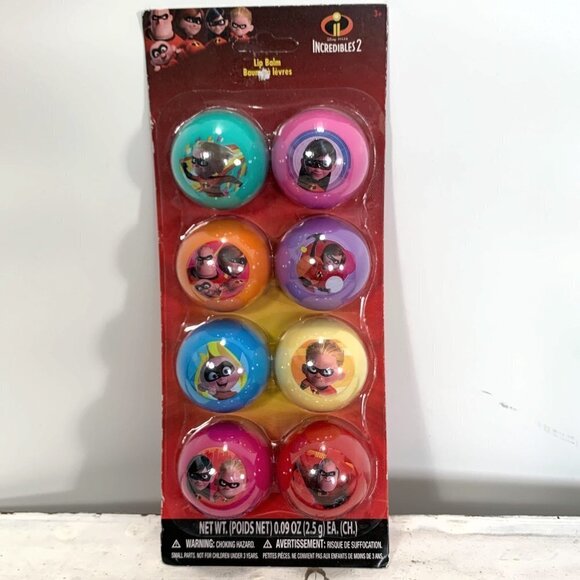 Disney Pixar The Incredibles 2 Lip Balm  Set of 8 - Picture 11 of 11
